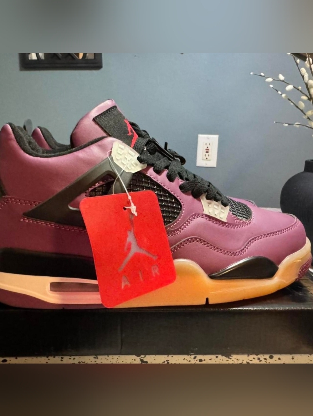Jordan 4 Retro "Cherry". Size 9.5.
